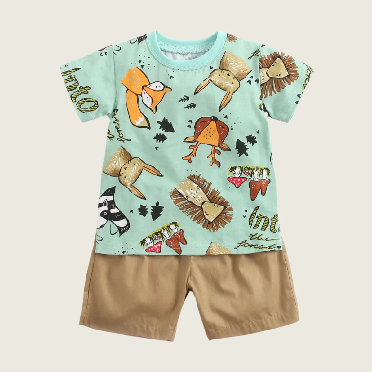 Forest Friends Shorts and T-Shirt Set