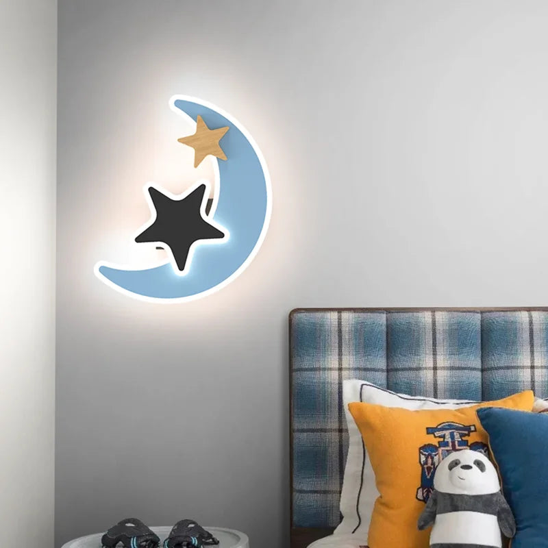 Moon and Stars Wall Lamp