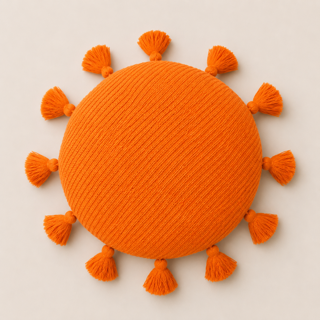 Round Tassel Cushion