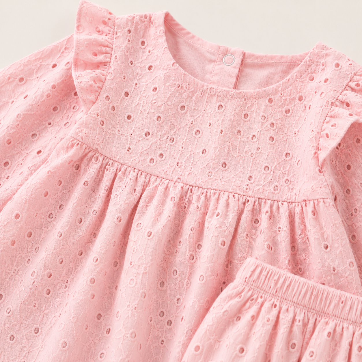 Princess Lace Ruffled Dress and Bloomer Set
