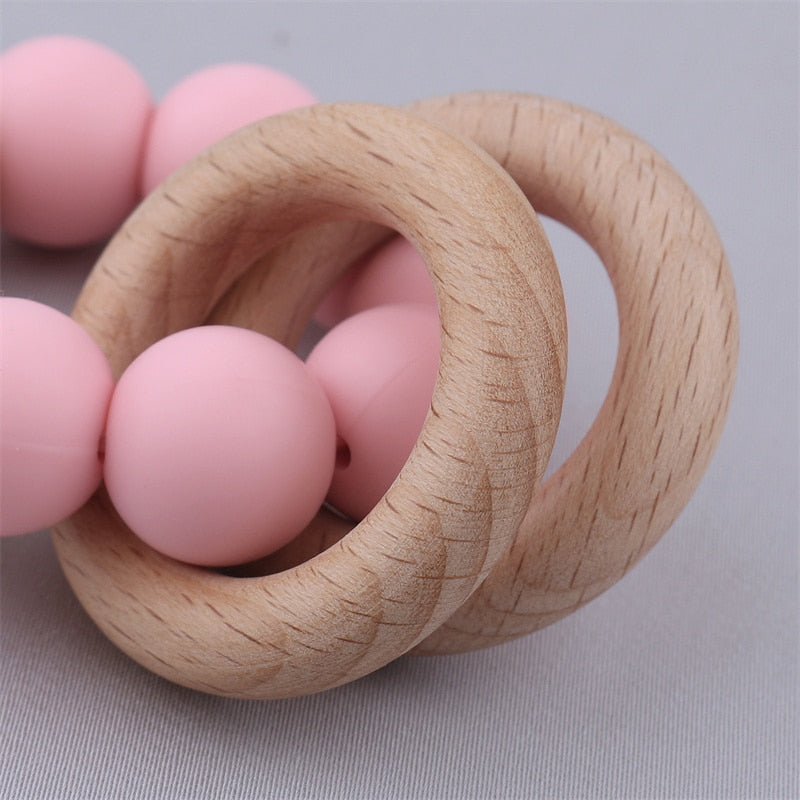 Beechwood and Silicone Teether