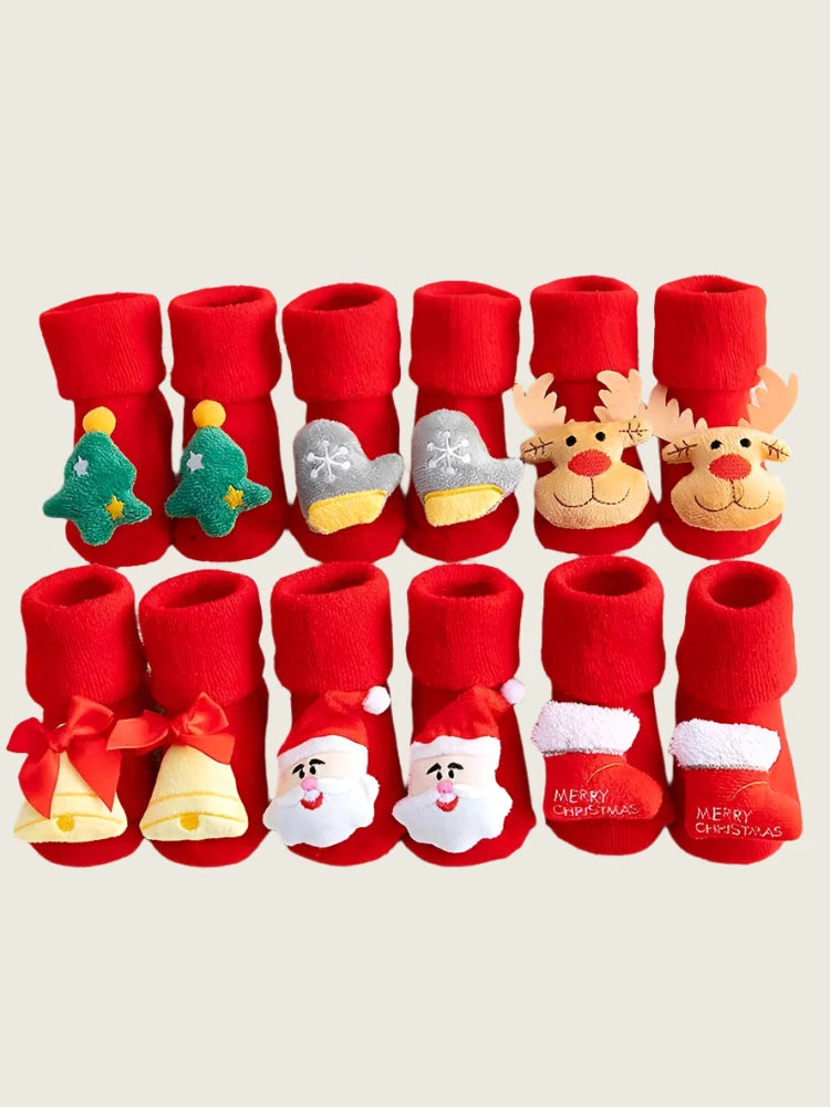 Merry Toes Christmas Socks