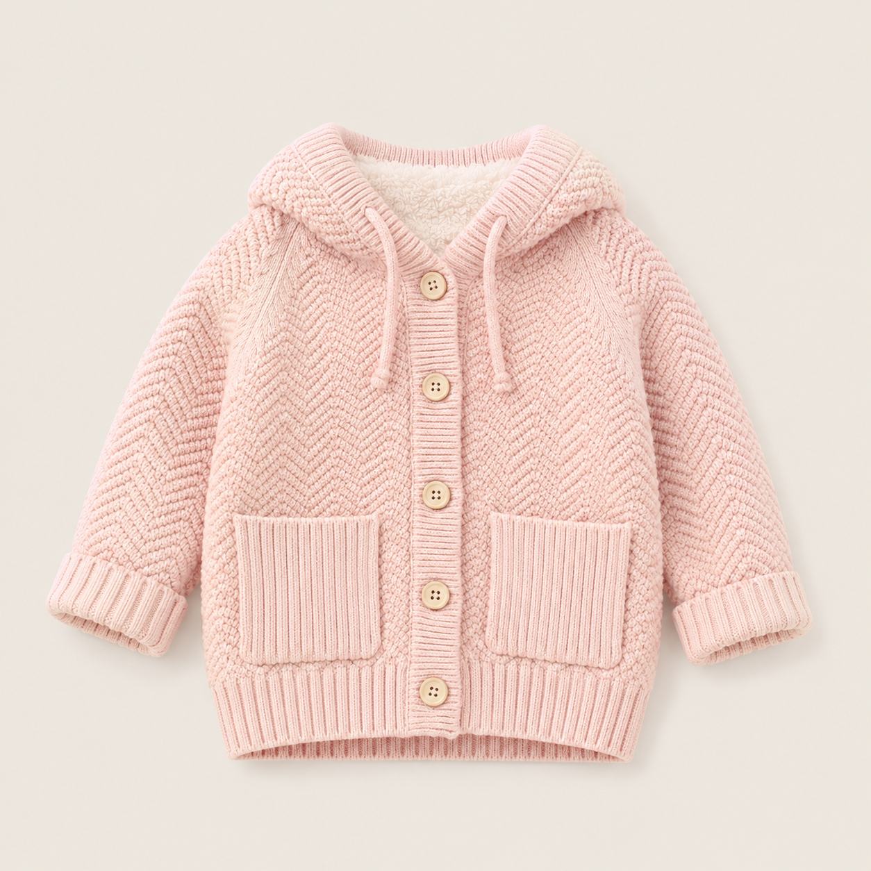 Cozy Fleece-Lined Hooded Cardigan