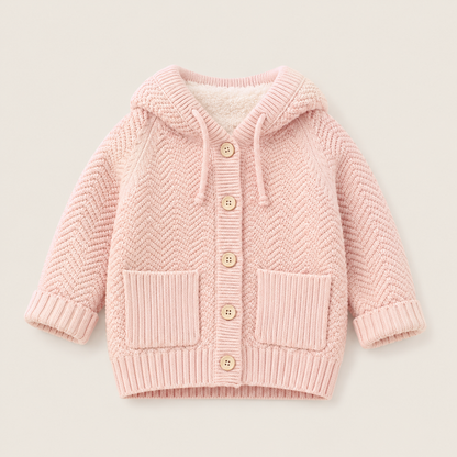 Cozy Fleece-Lined Hooded Cardigan