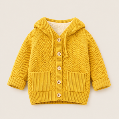 Cozy Fleece-Lined Hooded Cardigan