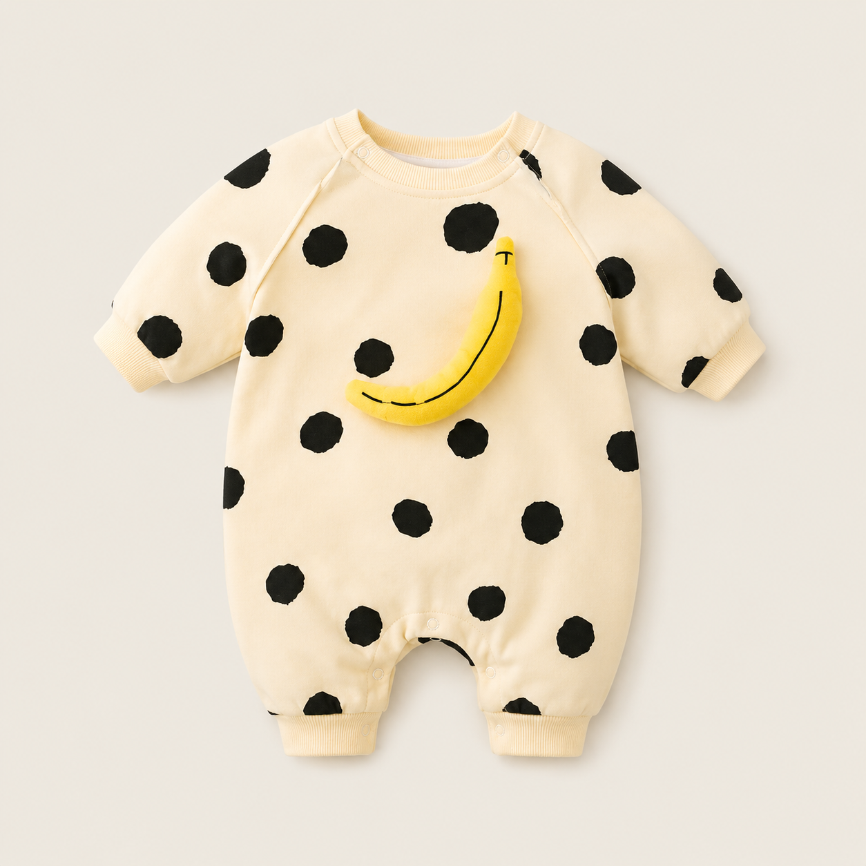 Polkadot Banana Baby Romper