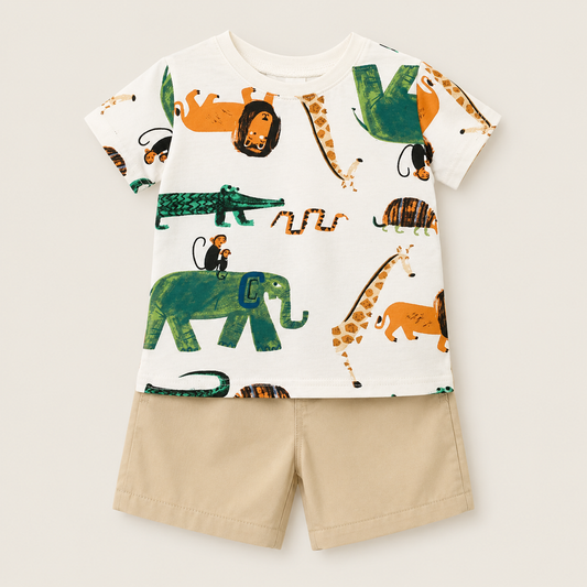 Safari Adventure T-Shirt and Shorts Set