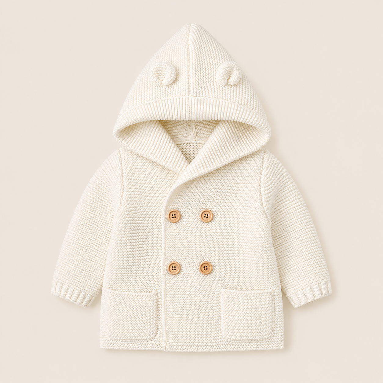 Knitted Teddybear Cardigan Coat