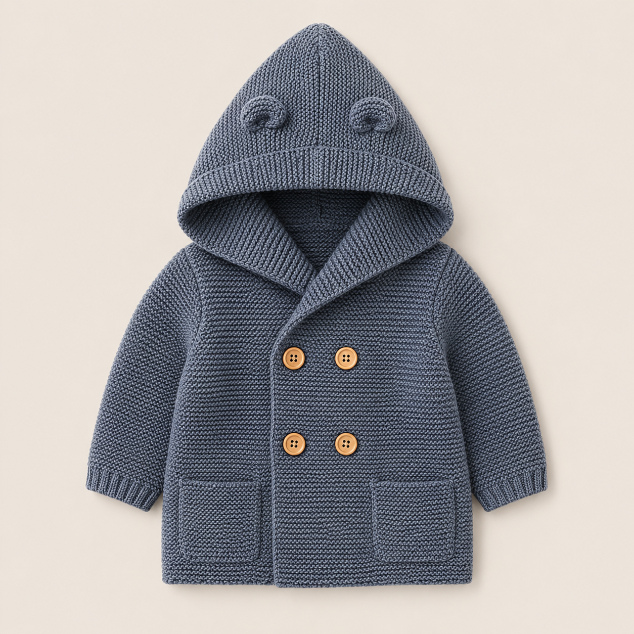Knitted Teddybear Cardigan Coat