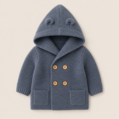 Knitted Teddybear Cardigan Coat