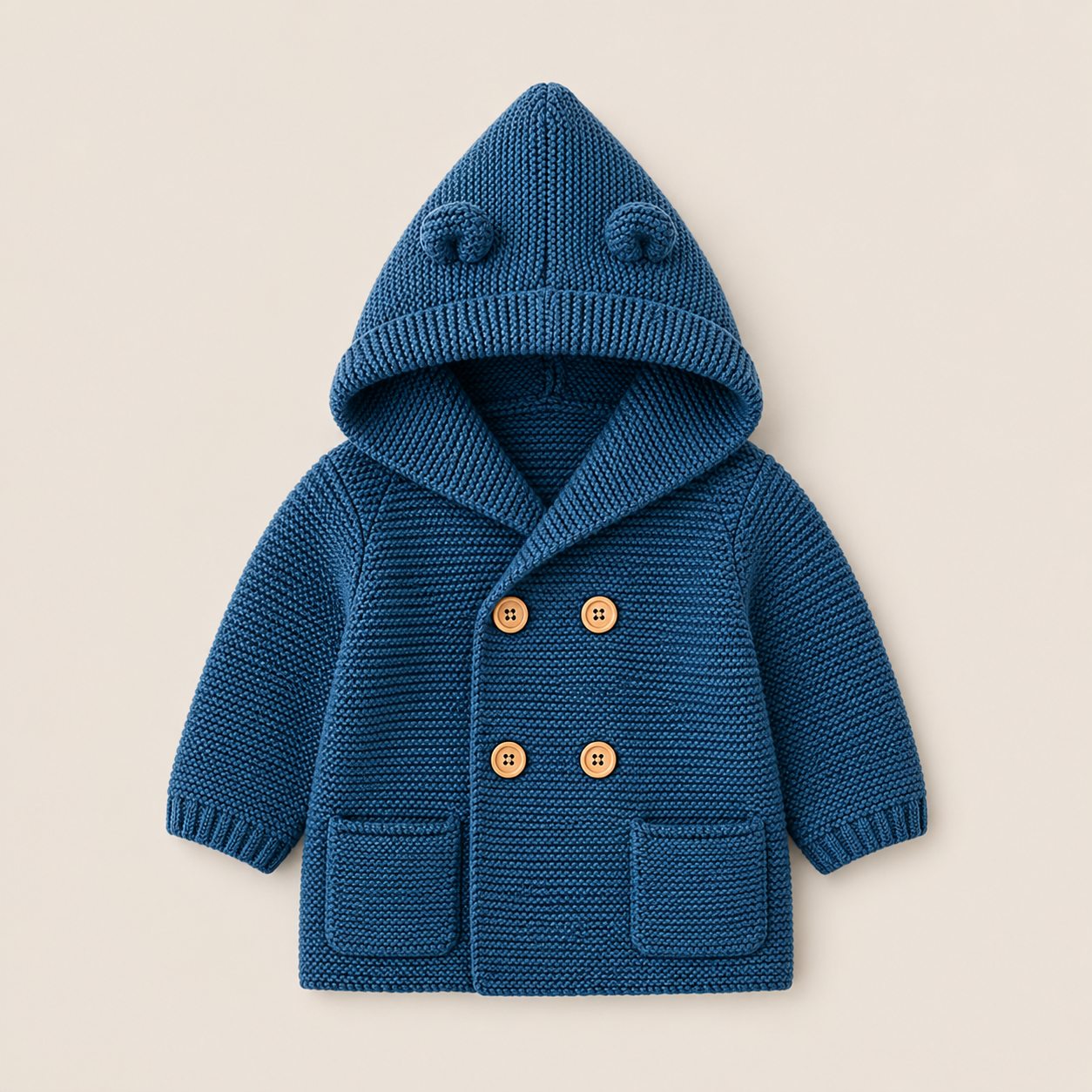 Knitted Teddybear Cardigan Coat