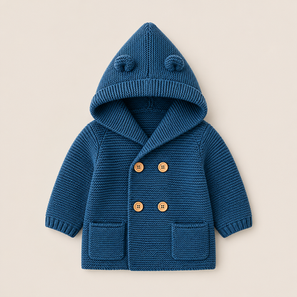 Knitted Teddybear Cardigan Coat