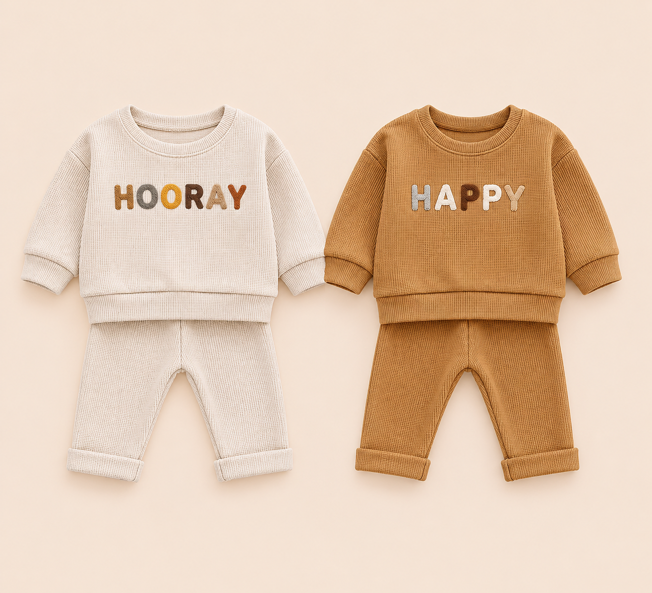 Hooray & Happy Waffle Lounge Set