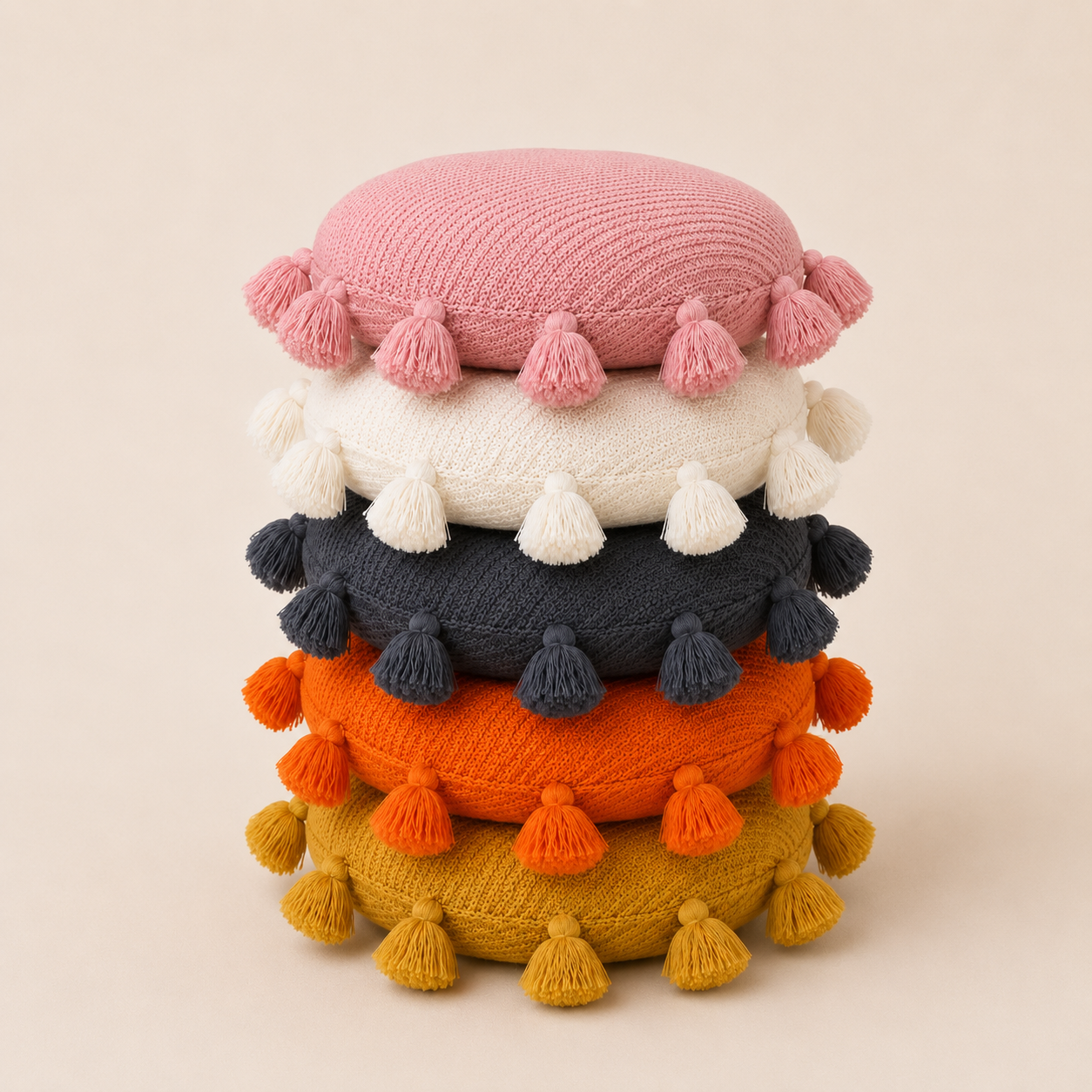 Round Tassel Cushion