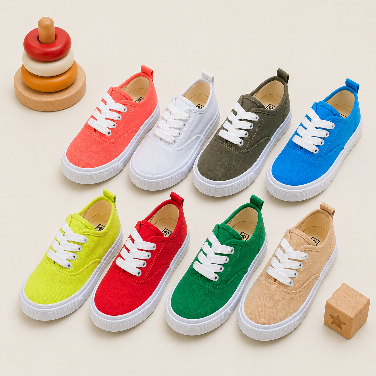 Rainbow Runner Canvas Sneakers