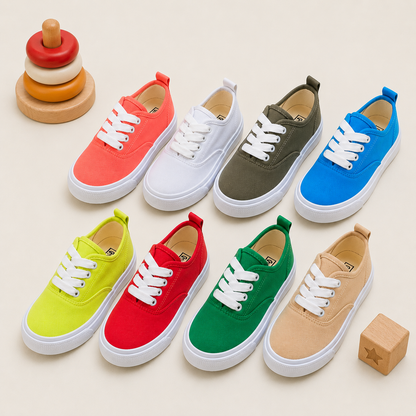 Rainbow Runner Canvas Sneakers