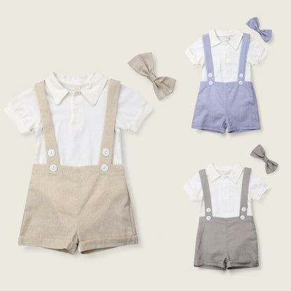 Benjamin Romper and Overall Set
