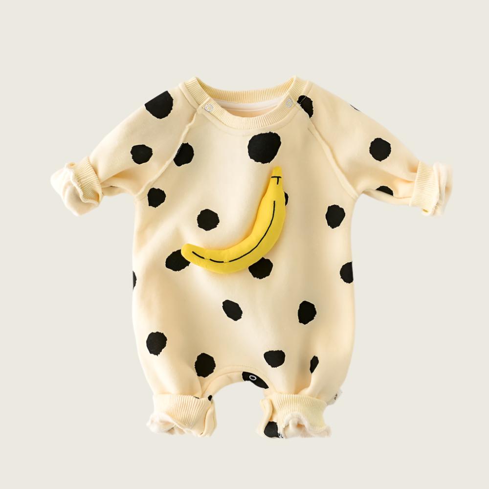 Polkadot Banana Baby Romper