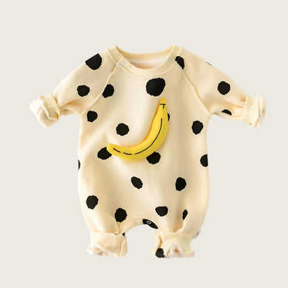 Polkadot Banana Baby Romper