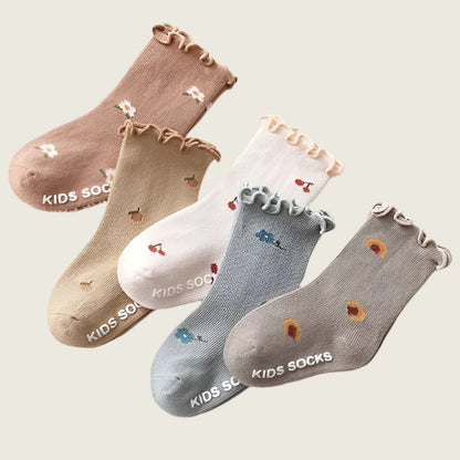 Autumn Flowers Ankle Socks