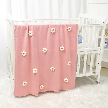 Blossom Knit Baby Blanket
