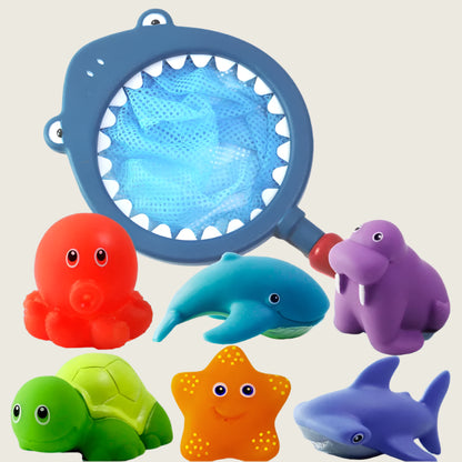 Floating Sea Creature Bath Toy Set