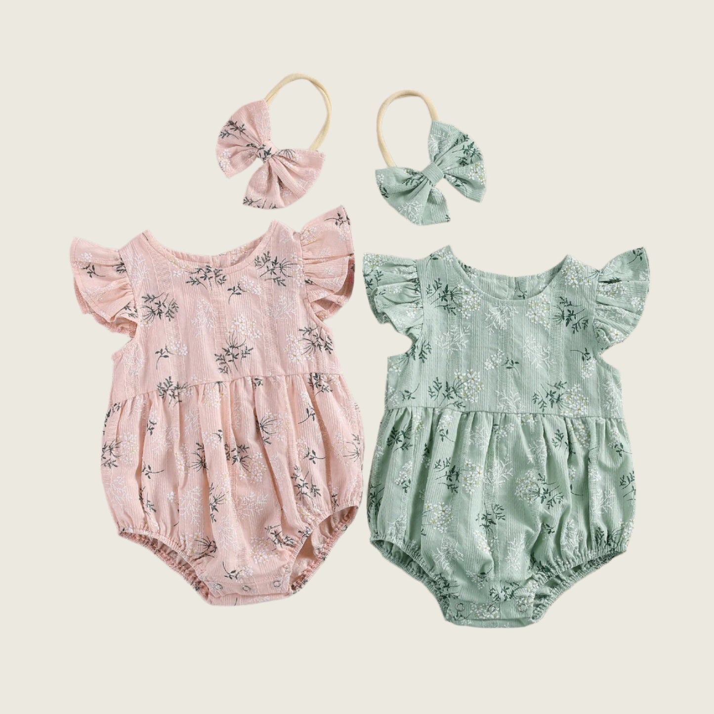 Blossom Ruffle Romper Set