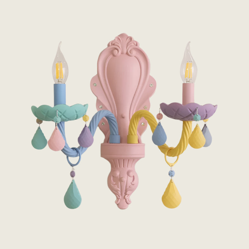 Rainbow Candle Chandelier