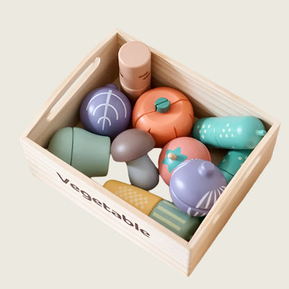 Little Chef's Wooden Cutting Food Sets