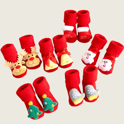 Merry Toes Christmas Socks