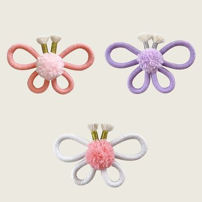 Boho Bloom and Flutter Woven Wall Decor