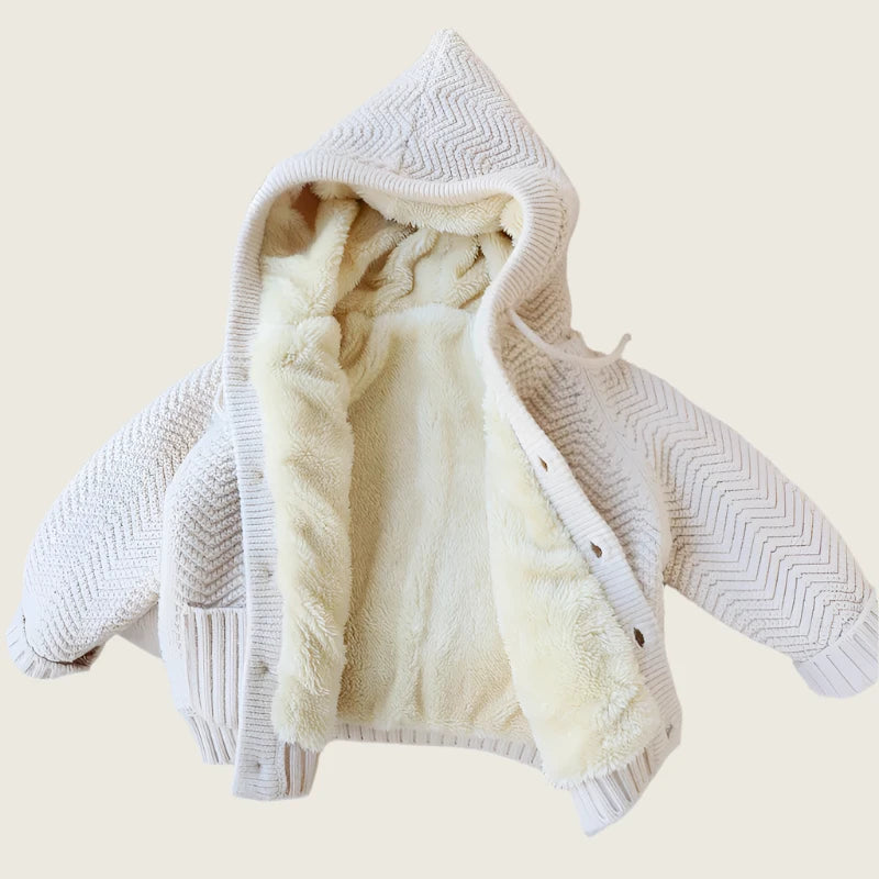 Cozy Fleece-Lined Hooded Cardigan