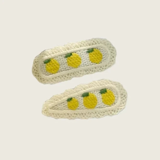 Fruity Crochet Hair Clip Set