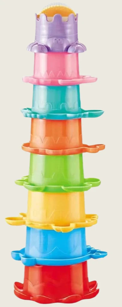 Stackable Bath Cups and Boats