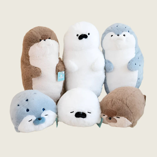 Mommy and Baby Seal Plush Toys
