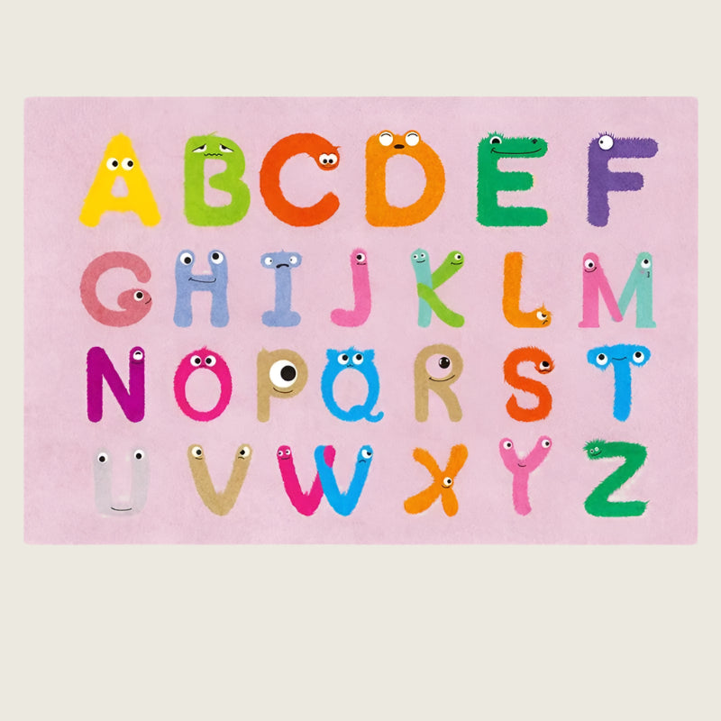 Alphabet Cartoon Themed Carpet