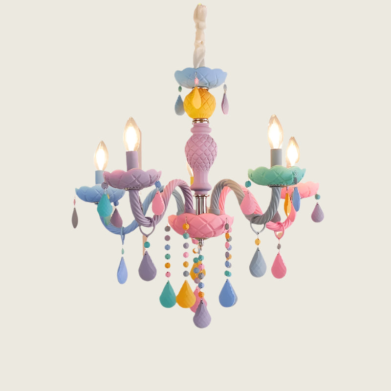 Rainbow Candle Chandelier
