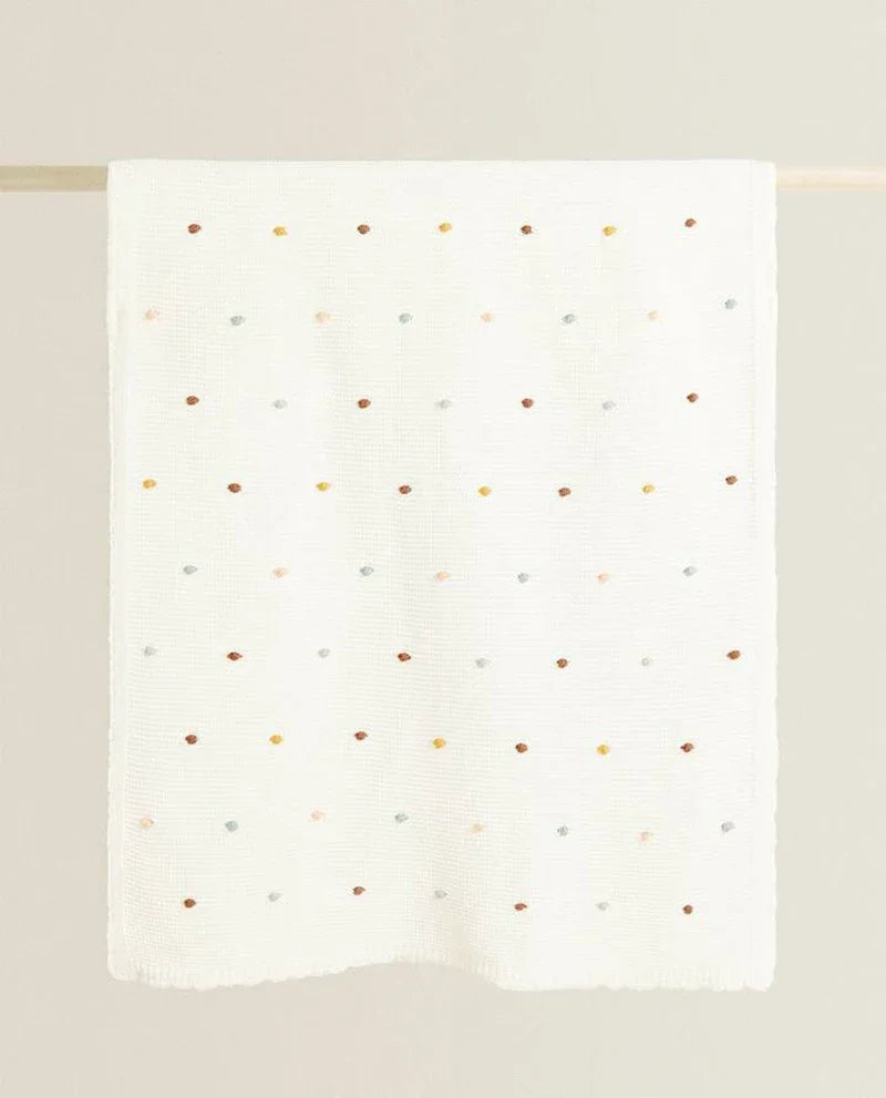 Rainbow Dreams Kintted Baby Blanket