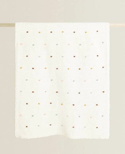 Rainbow Dreams Kintted Baby Blanket