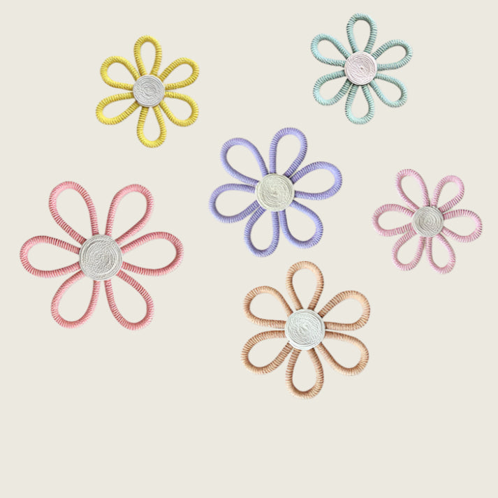 Boho Bloom and Flutter Woven Wall Decor