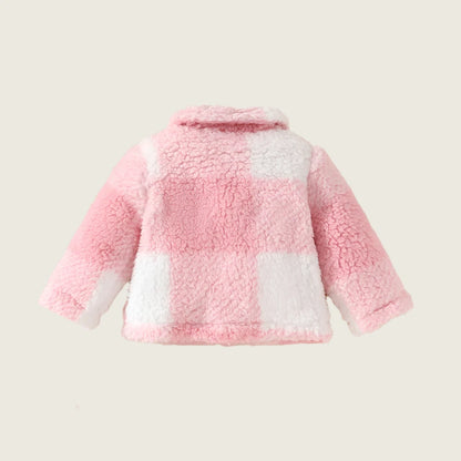 Plaid Plush Coat