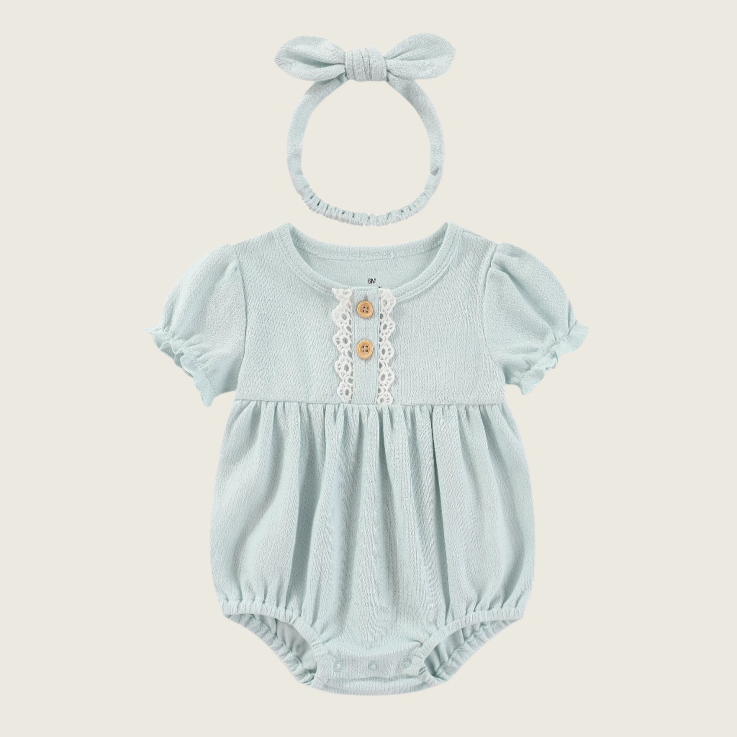 Cotton Cutie Romper and Headband Set