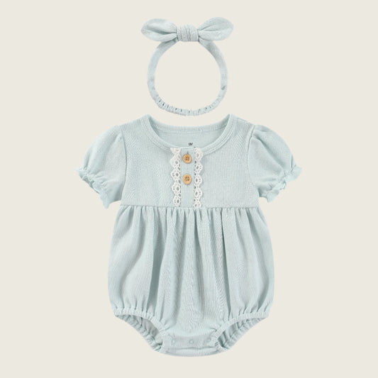Cotton Cutie Romper and Headband Set