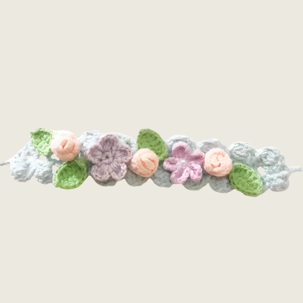 Crochet Knitted Flower Headband