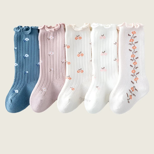 Snuggle Fit Long Baby Tube Socks - 4 Pack