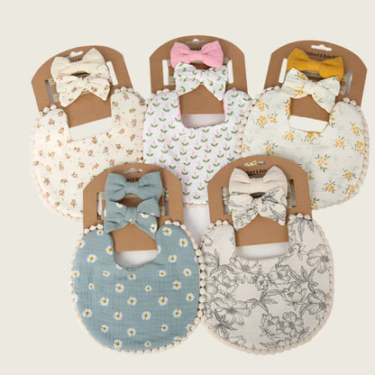 Baby Boho Bib and Headbands Set