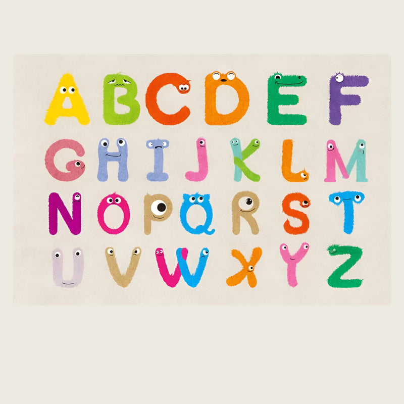 Alphabet Cartoon Themed Carpet