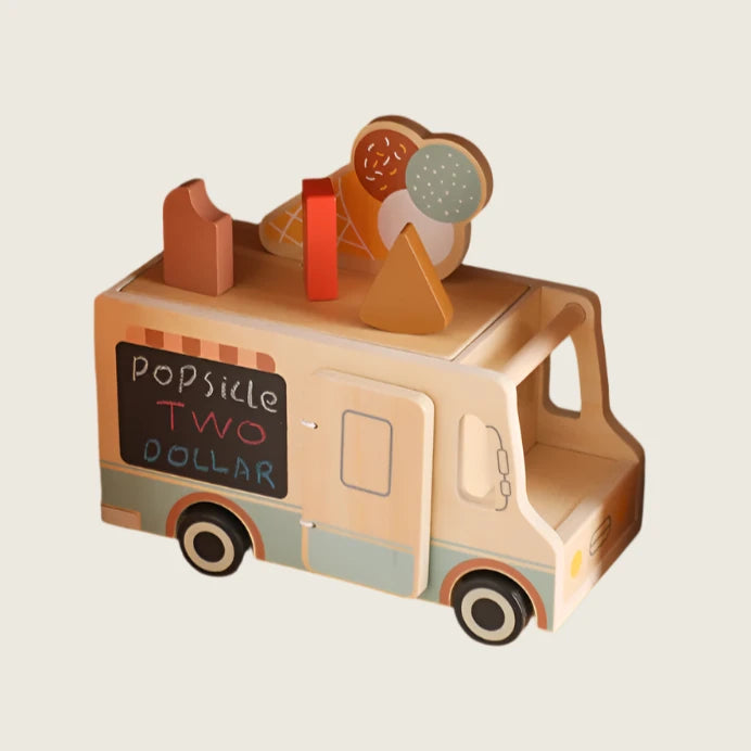 Ice Cream Van Wooden Playset