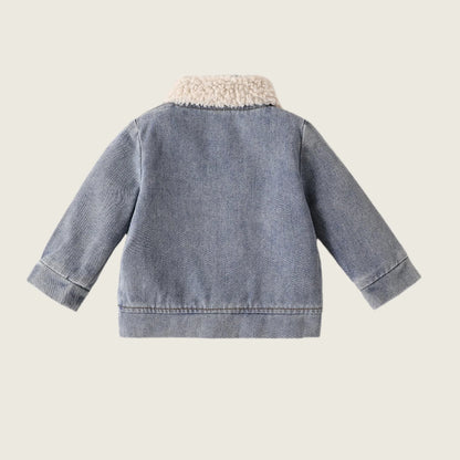 Casual Fleece Denim Jacket