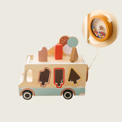Ice Cream Van Wooden Playset